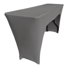 STREÇ DİKDÖRTGEN BANKET MASA ÖRTÜSÜ - 3 TARAFI KAPALI 220 GR STREÇ En : 70 cm Boy: 180 cm Yükseklik : 73 cm - GRİ