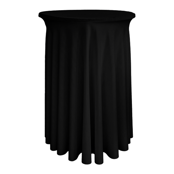 PARİS BİSTRO MASA ÖRTÜSÜ - 160 GR STREÇ 95 cm Çap - SİYAH