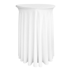 PARİS BİSTRO MASA ÖRTÜSÜ - 160 GR STREÇ 70 cm Çap - BEYAZ