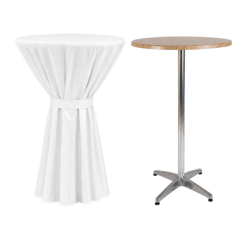 BERLIN BISTRO MASA ÖRTÜSÜ 70 cm Çap - BEYAZ