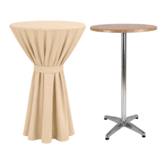 BERLIN BISTRO MASA ÖRTÜSÜ 85 cm Çap - KREM