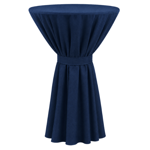 BERLIN BISTRO MASA ÖRTÜSÜ 80 cm Çap - MARINE MAVİ