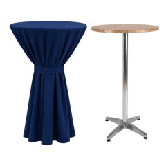 BERLIN BISTRO MASA ÖRTÜSÜ 90 cm Çap - MARINE MAVİ
