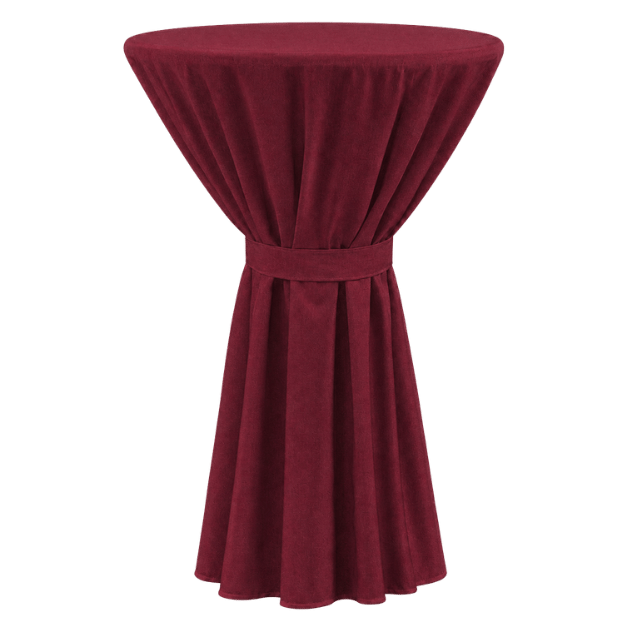 BERLIN BISTRO MASA ÖRTÜSÜ 60 cm Çap - BORDO