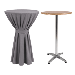 BERLIN BISTRO MASA ÖRTÜSÜ 60 cm Çap - GRİ