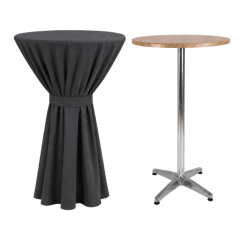 BERLIN BISTRO MASA ÖRTÜSÜ 70 cm Çap - ANTRASİT