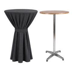 BERLIN BISTRO MASA ÖRTÜSÜ 90 cm Çap - ANTRASİT