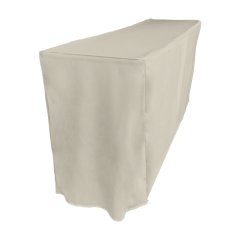 PİLESİZ DİKDÖRTGEN BANKET MASA ÖRTÜSÜ - 4 TARAFI KAPALI EKRU - En : 70 cm Boy: 120 cm Yükseklik : 73 cm