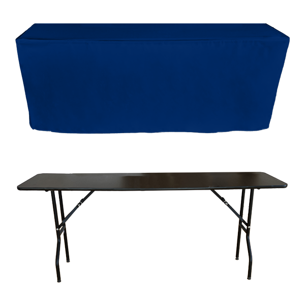 PİLESİZ DİKDÖRTGEN BANKET MASA ÖRTÜSÜ - 4 TARAFI KAPALI CORN MAVİ - En : 70 cm Boy: 140 cm Yükseklik : 73 cm