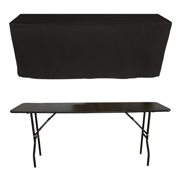 PİLESİZ DİKDÖRTGEN BANKET MASA ÖRTÜSÜ - 4 TARAFI KAPALI ANTRASİT - En : 70 cm Boy: 140 cm Yükseklik : 73 cm