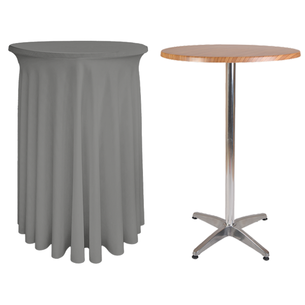 PARİS BİSTRO MASA ÖRTÜSÜ - 220 GR STREÇ 65 cm Çap - GRİ
