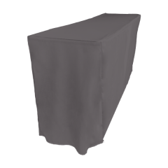 PİLESİZ DİKDÖRTGEN BANKET MASA ÖRTÜSÜ - 4 TARAFI KAPALI GRİ - En : 90 cm Boy: 180 cm Yükseklik : 73 cm
