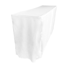 PİLESİZ DİKDÖRTGEN BANKET MASA ÖRTÜSÜ - 4 TARAFI KAPALI En : 70 cm Boy: 160 cm Yükseklik : 73 cm - BEYAZ