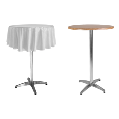 YUVARLAK BISTRO MASA ÖRTÜSÜ 95 cm Çap - BEYAZ