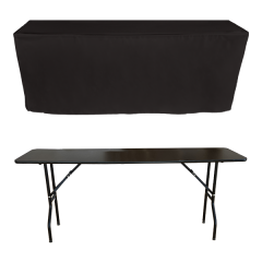 PİLESİZ DİKDÖRTGEN BANKET MASA ÖRTÜSÜ - 4 TARAFI KAPALI En : 70 cm Boy: 160 cm Yükseklik : 73 cm - ANTRASİT