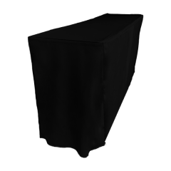 PİLESİZ DİKDÖRTGEN BANKET MASA ÖRTÜSÜ - 4 TARAFI KAPALI En : 70 cm Boy: 160 cm Yükseklik : 73 cm - SİYAH