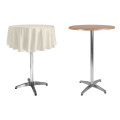YUVARLAK BISTRO MASA ÖRTÜSÜ 70 cm Çap - EKRU