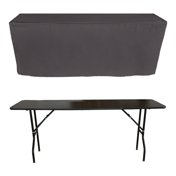 PİLESİZ DİKDÖRTGEN BANKET MASA ÖRTÜSÜ - 4 TARAFI KAPALI En : 70 cm Boy: 180 cm Yükseklik : 73 cm - GRİ