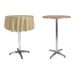YUVARLAK BISTRO MASA ÖRTÜSÜ 60 cm Çap - KREM