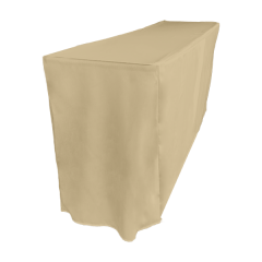 PİLESİZ DİKDÖRTGEN BANKET MASA ÖRTÜSÜ - 4 TARAFI KAPALI En : 90 cm Boy: 120 cm Yükseklik : 73 cm - KREM