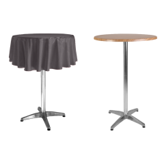 YUVARLAK BISTRO MASA ÖRTÜSÜ 95 cm Çap - GRİ