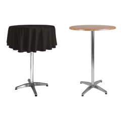 YUVARLAK BISTRO MASA ÖRTÜSÜ 75 cm Çap - ANTRASİT