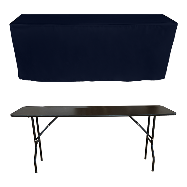 PİLESİZ DİKDÖRTGEN BANKET MASA ÖRTÜSÜ - 4 TARAFI KAPALI En : 90 cm Boy: 140 cm Yükseklik : 73 cm - MARINE MAVİ