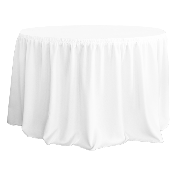 SHIRRED PİLE YUVARLAK BANKET MASA ÖRTÜSÜ