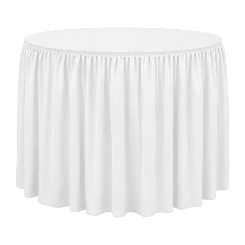 SHIRRED PİLE YUVARLAK BANKET MASA ÖRTÜSÜ