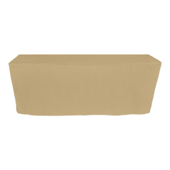 PİLESİZ DİKDÖRTGEN BANKET MASA ÖRTÜSÜ - 3 TARAFI KAPALI KREM - En : 45 cm Boy: 140 cm Yükseklik : 73 cm