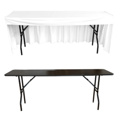 PİLESİZ DİKDÖRTGEN BANKET MASA ÖRTÜSÜ - 3 TARAFI KAPALI En : 90 cm Boy: 140 cm Yükseklik : 73 cm - BEYAZ