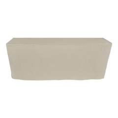 PİLESİZ DİKDÖRTGEN BANKET MASA ÖRTÜSÜ - 3 TARAFI KAPALI En : 90 cm Boy: 140 cm Yükseklik : 73 cm - EKRU