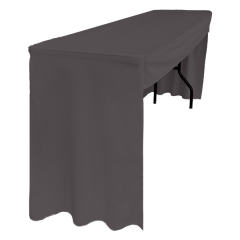 PİLESİZ DİKDÖRTGEN BANKET MASA ÖRTÜSÜ - 3 TARAFI KAPALI En : 90 cm Boy: 140 cm Yükseklik : 73 cm - GRİ