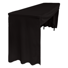 PİLESİZ DİKDÖRTGEN BANKET MASA ÖRTÜSÜ - 3 TARAFI KAPALI En : 90 cm Boy: 140 cm Yükseklik : 73 cm - ANTRASİT