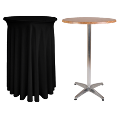 ECO PARIS BISTRO MASA ÖRTÜSÜ Siyah - 70 cm Çap