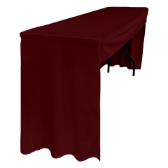 PİLESİZ DİKDÖRTGEN BANKET MASA ÖRTÜSÜ - 3 TARAFI KAPALI En : 90 cm Boy: 160 cm Yükseklik : 73 cm - BORDO
