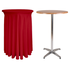 ECO PARIS BISTRO MASA ÖRTÜSÜ Kırmızı - 90 cm Çap