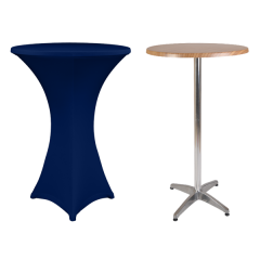 TOKYO BISTRO MASA ÖRTÜSÜ - 220 GR STREÇ KUMAŞ 65 cm Çap - BI STRETCH - MARINE MAVİ