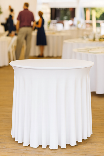 STREÇ FLOW YUVARLAK BANKET MASA ÖRTÜSÜ
