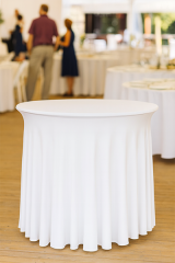 STREÇ FLOW YUVARLAK BANKET MASA ÖRTÜSÜ