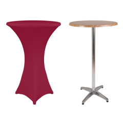 TOKYO BISTRO MASA ÖRTÜSÜ - 220 GR STREÇ KUMAŞ 75 cm Çap - BI STRETCH - PEMBE