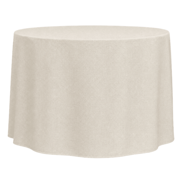 PİLESİZ BANKET YUVARLAK MASA ÖRTÜSÜ 150 cm Çap - EKRU