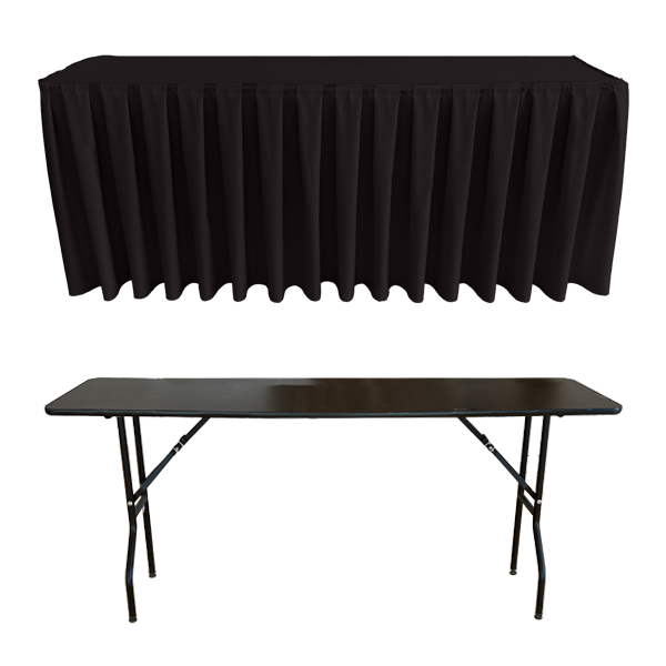 BOX PİLE DİKDÖRTGEN BANKET MASA ÖRTÜSÜ ANTRASİT - En : 70 cm Boy: 180 cm Yükseklik : 73 cm
