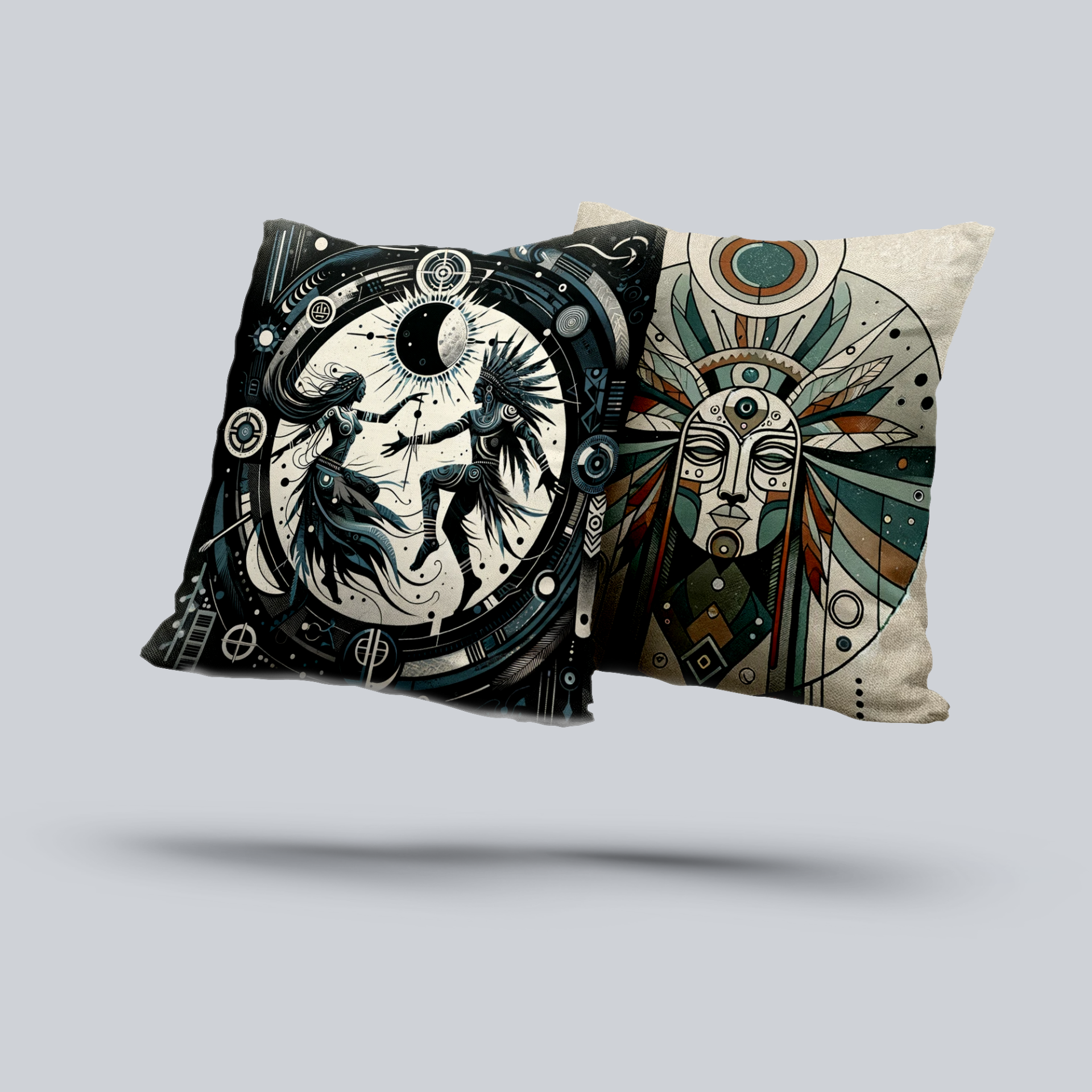 Şaman Serisi - Ancestral Dans (40x40 cm)