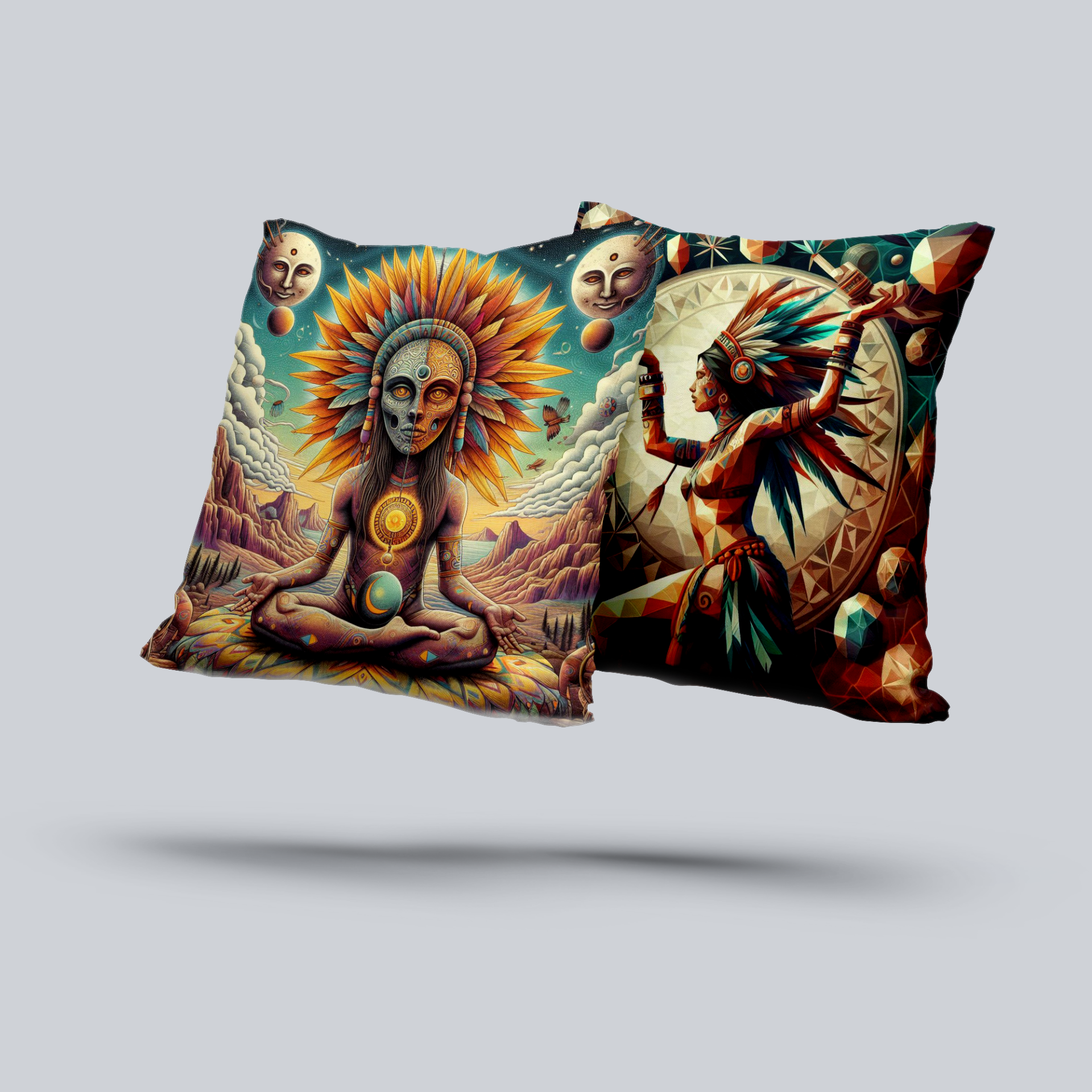 Şaman Serisi - Zihin Labirenti (40x40 cm)