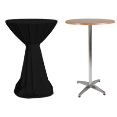 DUBLIN BISTRO MASA ÖRTÜSÜ SİYAH - 85 cm Çap