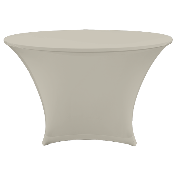 STREÇ YUVARLAK BANKET MASA ÖRTÜSÜ - 220 GR STREÇ EKRU - 180 cm Çap - BI STRETCH