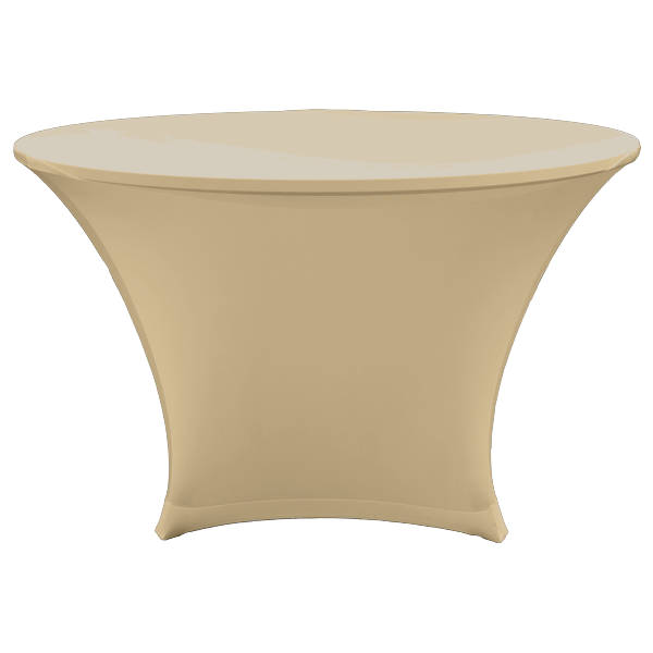 STREÇ YUVARLAK BANKET MASA ÖRTÜSÜ - 220 GR STREÇ KREM - 120 cm Çap - BI STRETCH