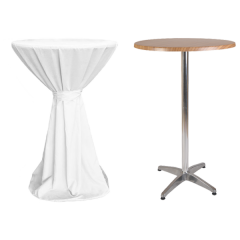 DUBLIN BISTRO MASA ÖRTÜSÜ BEYAZ - 85 cm Çap