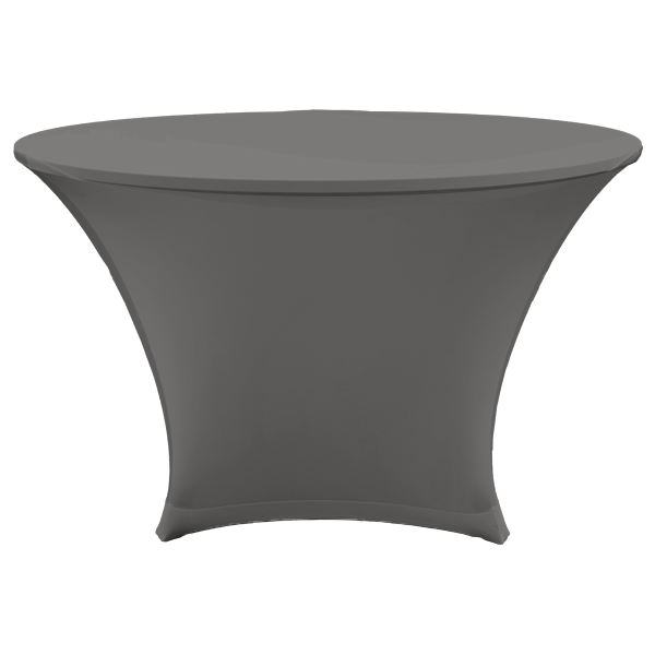 STREÇ YUVARLAK BANKET MASA ÖRTÜSÜ - 220 GR STREÇ GRİ - 180 cm Çap - BI STRETCH